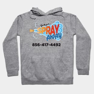 Gerhart's Spray Away with phone number. Hoodie